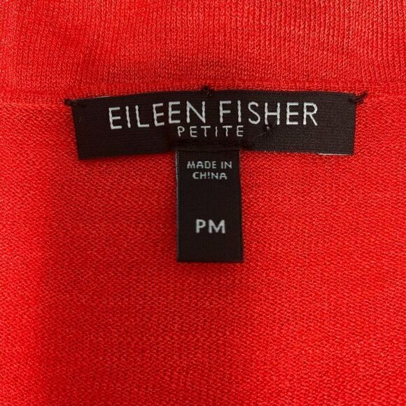 Eileen Fisher 100% Silk Blouse Size PM - Picture 3 of 6